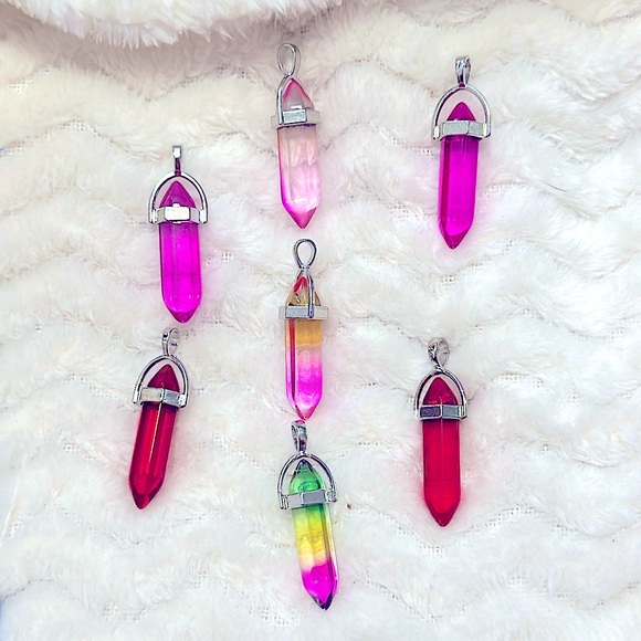 NEW: Soul Embellishment’s Silver Natural Healing Crystals 23” Silver Necklaces - Picture 4 of 16